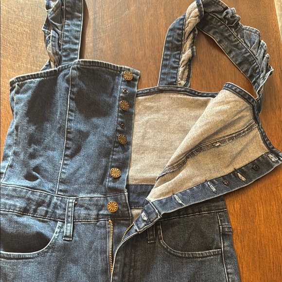Show Me Your MuMu Rhea Ruffle Denim Jumpsuit - Picture 6 of 8